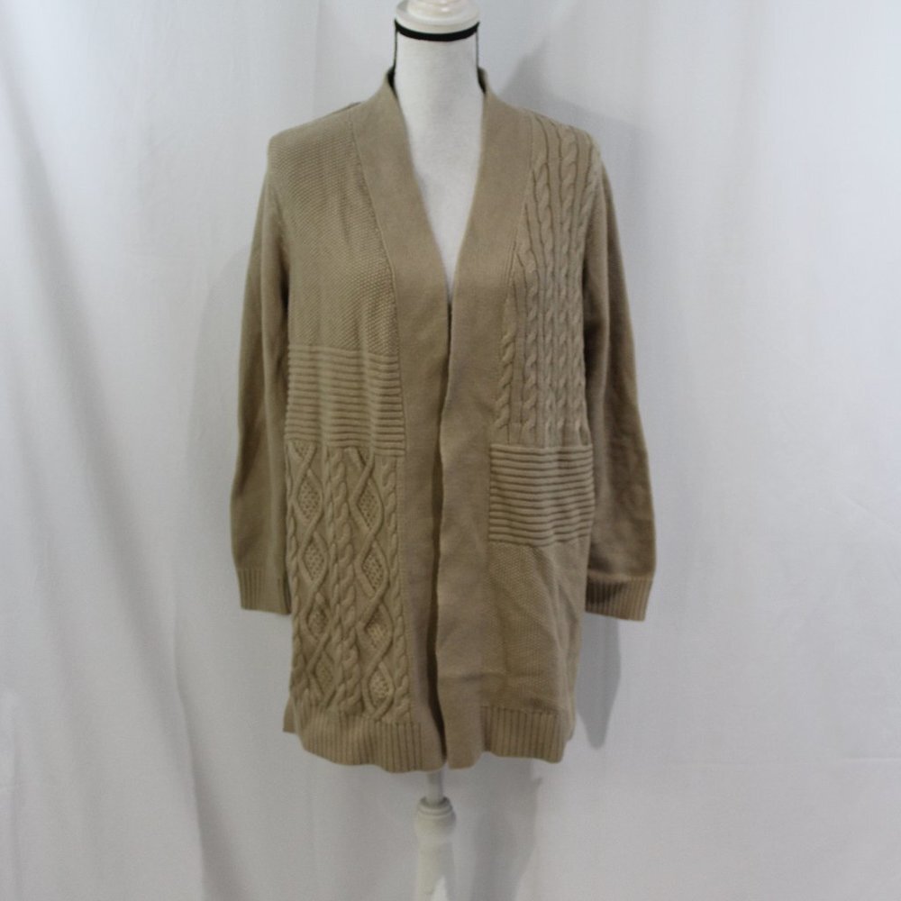 Charter‎ Club Beige Open Front Cardigan Sweater NWT